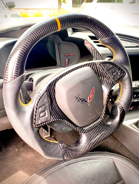 C7 Corvette Carbon Fiber Steering Wheel