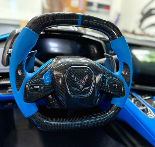 C8 Corvette Carbon Fiber Steering Wheel